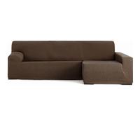 ECOMMERC3 | Copridivano Chaiselong con braccio lungo destro, universale e versatile - Copridivano Chaiselongue colore marrone, facile da posizionare per schienale, seduta e bracci
