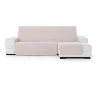 ECOMMERC3 | Copridivano Chaiselong Extra destro imbottito e antiscivolo, copridivano Chaiselongue Beige protezione completa, comfort e stile, design regolabile e lavabile