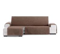 ECOMMERC3 | Copridivano Chaiselong extra sinistro universale e versatile - Copridivano Chaiselongue colore marrone, facile da posizionare per schienale, seduta e bracci