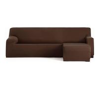 ECOMMERC3 | Copridivano Chaiselongue Braccio corto destro Bielastico traspirante - Copridivano Chaiselongue colore marrone regolazione gomme e schiuma di sostegno, protezione dall'usura