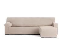 ECOMMERC3 | Copridivano Chaiselongue Braccio corto destro super elastico bielastico - Copridivano Chaiselong Colore lino con schiume di tenuta e gomme di regolazione valida destra o sinistra