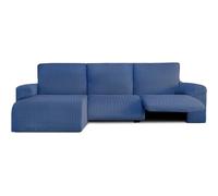 ECOMMERC3 | Copridivano Chaiselongue Braccio corto sinistro con Relax - Copridivano ChaiseLongue Colore Blu Bielastico, traspirante e facile da applicare con schiuma di tenuta e gomme
