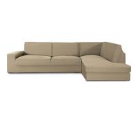 ECOMMERC3 | Copridivano Chaiselongue Braccio destro con schienale super elastico - Copridivano con chaise longue, beige, protettivo traspirante, con schiuma e gomma, valida destra o sinistra