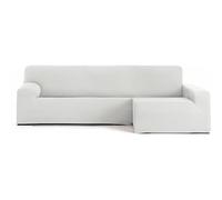 ECOMMERC3 | Copridivano Chaiselongue Braccio Lungo Destra Bielastico Traspirante - Copridivano Chaiselongue Colore Bianco Regolazione Gomme e Schiume di Tenuta, Protezione contro l'usura