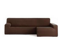 ECOMMERC3 | Copridivano Chaiselongue Braccio Lungo Destra Bielastico Traspirante - Copridivano Chaiselongue Colore Marrone Regolazione Gomme e Schiume di Tenuta, Protezione contro l'usura