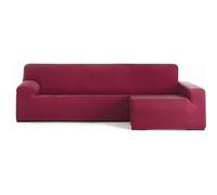 ECOMMERC3 | Copridivano Chaiselongue Braccio Lungo Destra Bielastico Traspirante - Copridivano Chaiselongue Colore Bordeaux Regolazione Gomme e Schiume di Tenuta, Protezione contro l'usura
