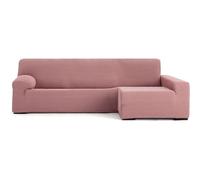 ECOMMERC3 | Copridivano Chaiselongue Braccio Lungo Destra Super Elastico Bielastico - Copridivano Chaiselong Colore Rosa con Schiume di Tenuta e Gomme di Valida Regolazione Destra o Sinistra