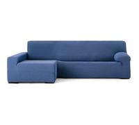 ECOMMERC3 | Copridivano Chaiselongue Braccio Lungo Sinistra Super Elastico Bielastico - Copridivano Chaiselong Colore Blu con Schiume di Tenuta e Gomme di Valida Regolazione Destra o Sinistra