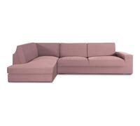 ECOMMERC3 | Copridivano Chaiselongue Braccio sinistro con schienale super elastico - Copridivano con chaise longue, rosa protettivo traspirante, con schiuma e gomma, valida destra o sinistra
