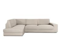 ECOMMERC3 | Copridivano Chaiselongue bracciolo sinistro con schienale super elastico - Copridivano con chaise longue in lino protettivo traspirante, con schiuma e gomma, valida destra o sinistra