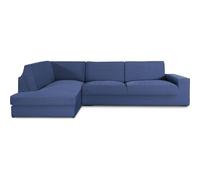 ECOMMERC3 | Copridivano Chaiselongue bracciolo sinistro con schienale super elastico - Copridivano con chaise longue, blu protettivo traspirante, con schiuma e gomma, valida destra o sinistra