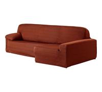 ECOMMERC3 | Copridivano con chaise longue, bracciolo lungo destro, elastico, in jacquard, con fodera per divano ChaiseLongue colore caldaia, vestibilità universale, con schiuma di fissaggio e gomme