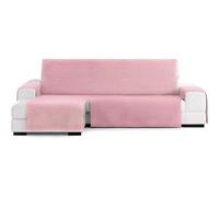 ECOMMERC3 | Copridivano con chaise longue, con elastici per chaise longue sinistra/destra, con fodera per divano a chaise longue, colore ecra/rosa, regolabile e versatile per divani ChaiseLongue,