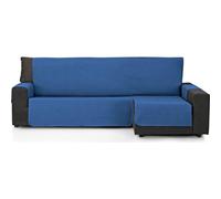 ECOMMERC3 Copridivano con chaise longue Valencia, 280 cm, blu | rinnovare il vecchio divano chaise longue, protegge da gatti e cani, adatto per entrambi i braccioli, imbottitura lavabile