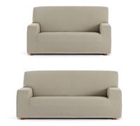 ECOMMERC3 | Copridivano Duo 3+2 universale e versatile - Copridivano colore visone protettivo facile da posizionare per schienale, seduta e bracci