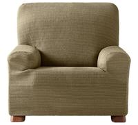 ECOMMERC3 | Copridivano elasticizzato jacquard, misura 1 posto, misura universale e traspirante, - copridivano color tortora, protezione anti-usura design antiscivolo con fascia elastica