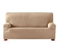ECOMMERC3 | Copridivano elasticizzato jacquard, misura 3 posti, misura universale e traspirante, - copridivano colore beige, protezione anti-usura design antiscivolo con fascia elastica