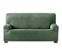 ECOMMERC3 | Copridivano elasticizzato jacquard, misura 3 posti, misura universale e traspirante, - copridivano colore verde, protezione anti-usura design antiscivolo con fascia elastica