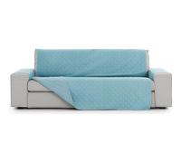 ECOMMERC3 | Copridivano imbottito e antiscivolo a 3 posti - copridivano turchese, protezione morbida ed elegante, con design regolabile, resistente e lavabile