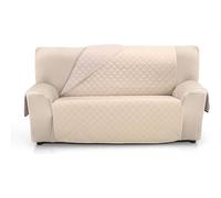 ECOMMERC3 | Copridivano misura 3 posti XL super regolabile - copridivano 3 posti XL reversibile colore beige/lino imbottito ed extra morbido 100% Made in Spain