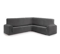 ECOMMERC3 Copridivano, Poliestere Cotone Elastomero, Grigio, Rinconera 3+1