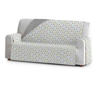 ECOMMERC3 | Copridivano reversibile antiscivolo a 3 posti - Copridivano giallo protettivo per divano, universale, elastico, facile da posizionare, ideale per animali domestici