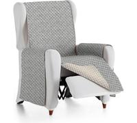 ECOMMERC3 | Copridivano reversibile misura 1 posto, protezione pratica e versatile - Copridivano reversibile colore grigio, facile da posizionare, ideale per divani e animali domestici