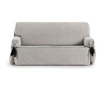 ECOMMERC3 | Copridivano universale a 2 posti, design a un unico pezzo, con regolazione tramite lacci - copridivano grigio chiaro 4 punti di fissaggio stabili