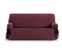 ECOMMERC3 | Copridivano universale a 3 posti, design a un unico pezzo, con regolazione tramite lacci - copridivano Bordeaux 4 punti di fissaggio stabili