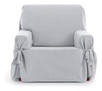 ECOMMERC3 | Copridivano universale con elastici misura 1 posto: copridivano regolabile, colore ecra/grigio, protezione per schienale, seduta e braccia, facile e versatile