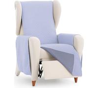 ECOMMERC3 | Copridivano universale e versatile a 1 posto, colore blu, facile da posizionare per schienale, seduta e braccia