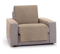 ECOMMERC3 | Copridivano universale e versatile a 1 posto, copertura per sedia, colore beige, protezione facile da posizionare per schienale, seduta e braccia