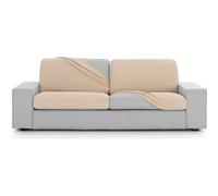 ECOMMERC3 | Copridivano XL in tessuto super elastico jacquard - Fodera per seduta divano beige adattabile e traspirante