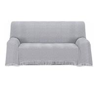 ECOMMERC3 | Copriletto multiuso dimensioni 130 x 180 cm per divano o letto - Foulard multiuso al tatto extra morbido, colore grigio