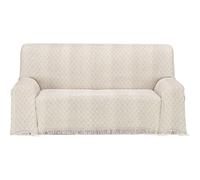 ECOMMERC3 | Copriletto multiuso dimensioni 130 x 180 cm per divano o letto - Foulard multiuso al tatto extra morbido, colore beige