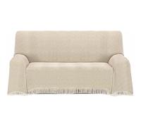 ECOMMERC3 | Copriletto multiuso dimensioni 180 x 260 cm per divano o letto, Foulard multiuso al tatto extra morbido, colore beige