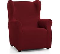 ECOMMERC3 | Copripoltrona trapuntata ultra aderente con Orecchie - Copripoltrona elasticizzata con schienale alto, colorata Bordeaux - 100% prodotto in Spagna