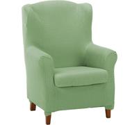 ECOMMERC3 | Copripoltrona trapuntata ultra-aderente con orecchie duplex - Copripoltrona elasticizzata con schienale alto duplex, colore Mus - 100% prodotto in Spagna