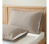 ECOMMERC3 | Federa per cuscino 45 x 85 cm Pack 2 100% cotone - Federa per cuscino colore terra morbidezza e freschezza per un riposo traspirante, ipoallergenico e durevole