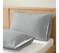 ECOMMERC3 | Federa per cuscino 90 100% cotone - Federa per cuscino, colore blu piombo, morbidezza e freschezza per un riposo traspirante, ipoallergenico e durevole