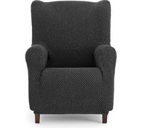 ECOMMERC3 | Fodera per poltrona a 1 posto, universale, versatile - Fodera per poltrona, colore antracite, protezione facile da posizionare per schienale, seduta e bracci