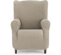 ECOMMERC3 | Fodera per poltrona a 1 posto, universale, versatile, - Fodera per poltrona, colore lino, facile da posizionare per schienale, seduta e bracci