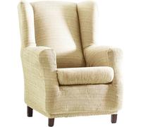 ECOMMERC3 | Fodera per poltrona, elastica, in jacquard, traspirante e anti usura, con fodera per poltrona e orecchie color ecru facile da mettere e rimuovere, design in stile rivestito