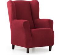 ECOMMERC3 | Fodera per poltrona paraorecchie bielastica, traspirante e protezione completa - Fodera per poltrona, colore bordeaux, facile da installare con schiuma di fissaggio e gomme per un