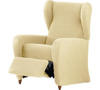 ECOMMERC3 | Fodera per poltrona Relax Bielastico in 4 pezzi, traspirante e facile da installare, fodera per poltrona relax colore beige, protezione completa e rinnovamento stile tappezzato