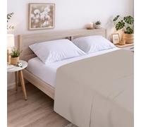 ECOMMERC3 Lenzuolo senza angoli letto 135 cm 100% cotone | Terra | cotone puro dal tocco morbido e naturale - traspirante - facile da lavare - colori brillanti - Qualità spagnola