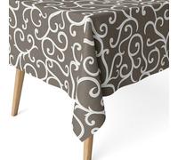 ECOMMERC3 Tovaglia antimacchia in cotone rettangolare 250x140 Loiret Lino | Per le tavolate numerose, antimacchia, non assorbe i liquidi, si lava in lavatrice a freddo