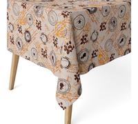 ECOMMERC3 | Tovaglia antimacchia per tavolo rettangolare dimensioni 100x140 cm | Tovaglia resinata antimacchia, ultra morbida, impermeabile, COFFEE MARRONE