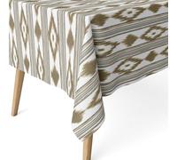 ECOMMERC3 | Tovaglia antimacchia per tavolo rettangolare dimensioni 100x140 cm | Tovaglia resinata antimacchia, ultra morbida, impermeabile, ISLAS MARRONE