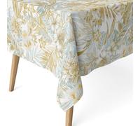 ECOMMERC3 | Tovaglia antimacchia per tavolo rettangolare dimensioni 250 x 140 cm - Tovaglia antimacchia extra morbida e impermeabile color oro